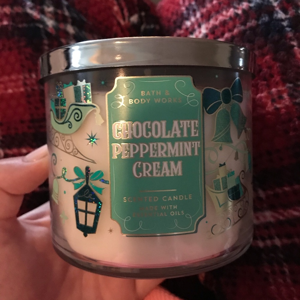 Chocolate peppermint cream candle bath body works